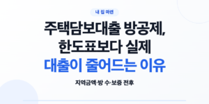 주택담보대출 방공제 계산법과 확인 순서